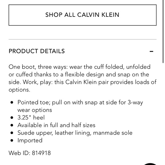 Suede Calvin Klein Boots size 7.5 - Picture 2 of 11